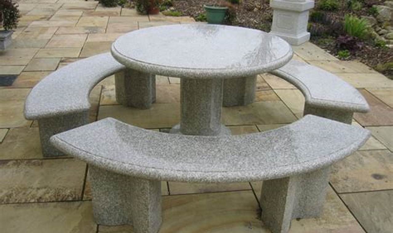 Durable Stone Table Garden Furniture: Timeless Style | The Ultimate Gardening Guide: Grow a Thriving Garden Year-Round