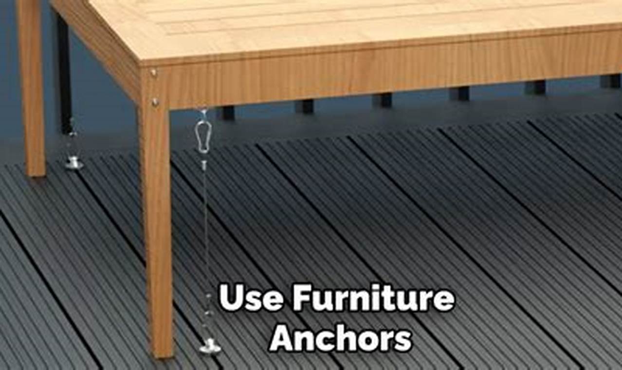 Secure Garden Furniture: Anchors &amp; Tie Downs | The Ultimate Gardening Guide: Grow a Thriving Garden Year-Round
