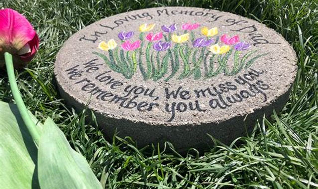 Buy Remembrance Garden Stone: Unique Memorial Rock Decor