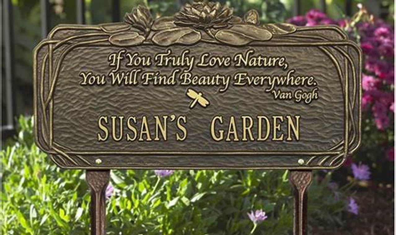 Personalized Garden Plaques: Your Custom Garden Decor | The Ultimate Gardening Guide: Grow a Thriving Garden Year-Round