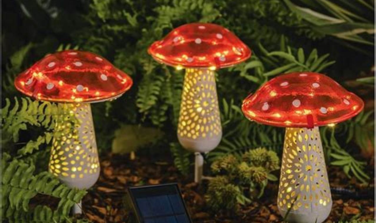 Enchanting Mushroom Garden Lights: Illuminate Your Garden | The Ultimate Gardening Guide: Grow a Thriving Garden Year-Round