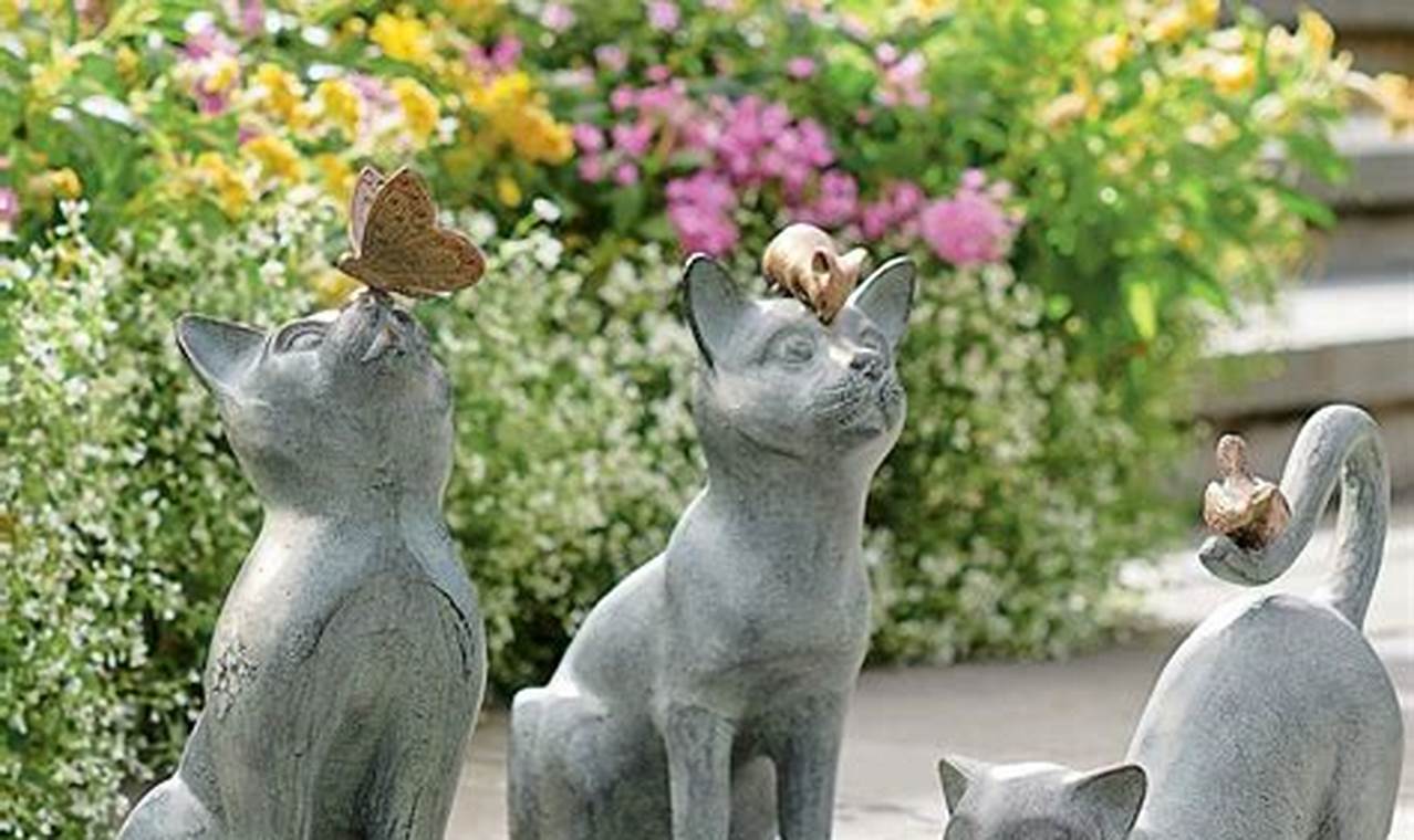 Purrfect Cat Garden Figurines: Decor That Delights | The Ultimate Gardening Guide: Grow a Thriving Garden Year-Round